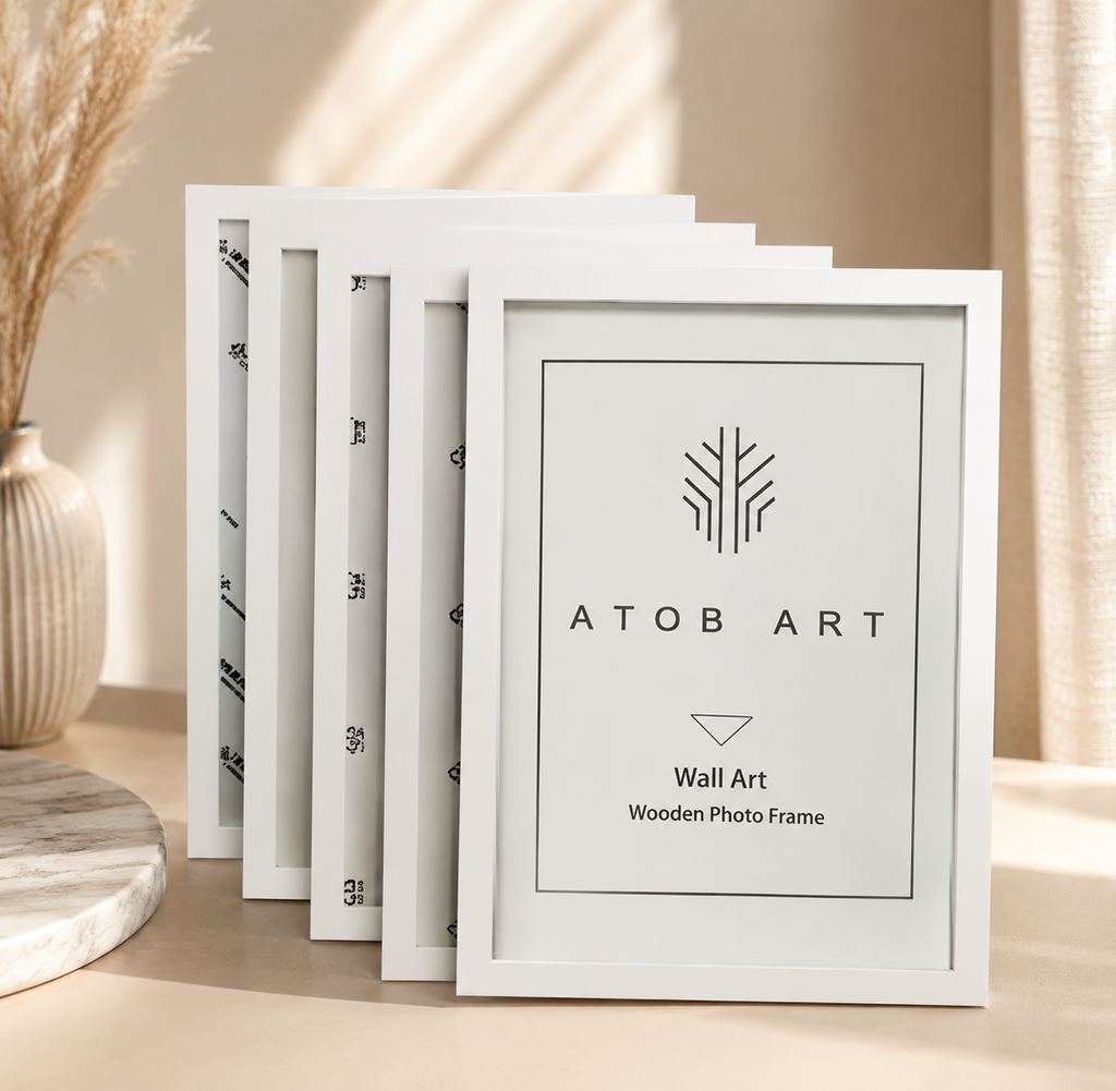 5Pcs/Set Wooden Photo Frames – Elegant Display for Every Memory