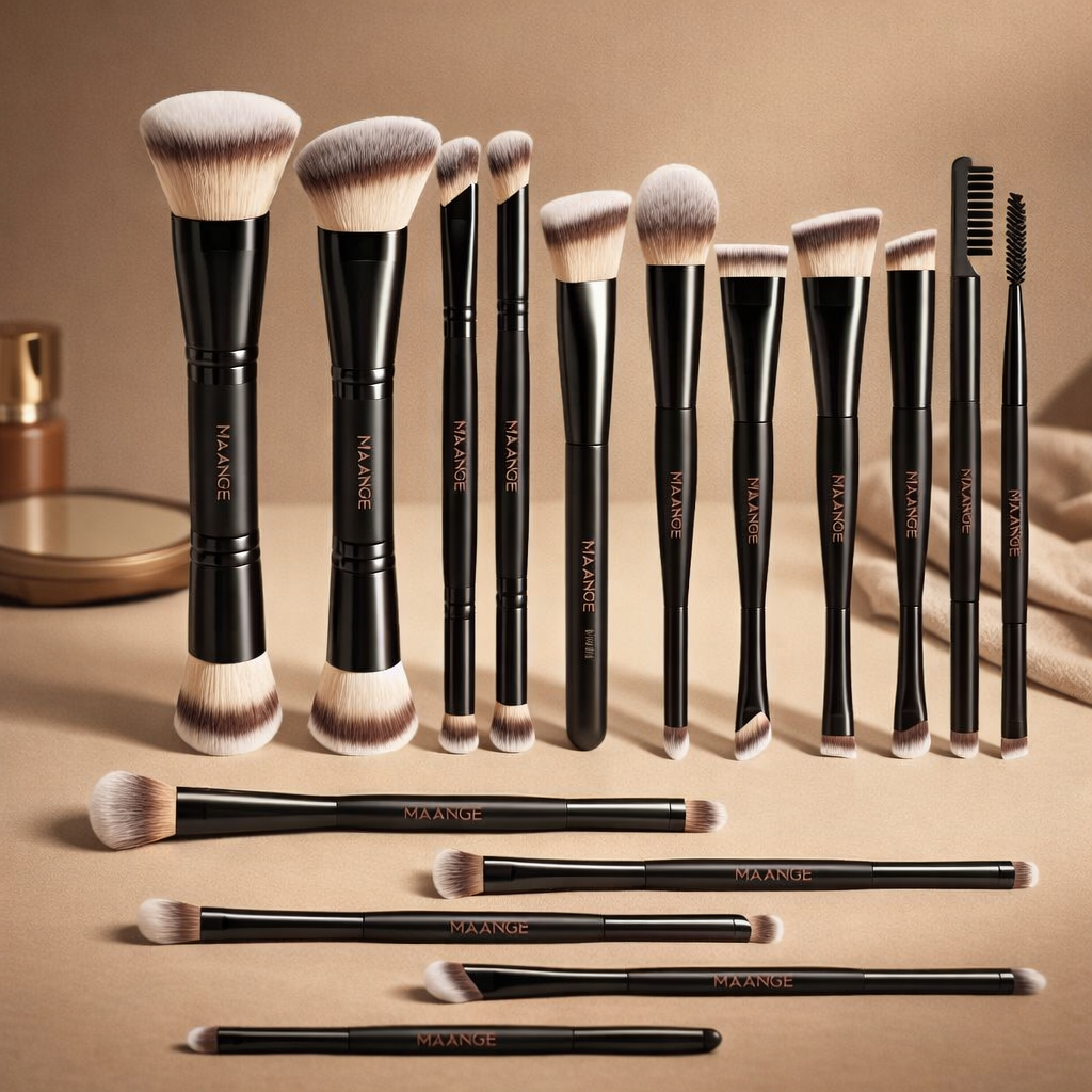 17 piece Aluminum Tube Makeup Brush Set