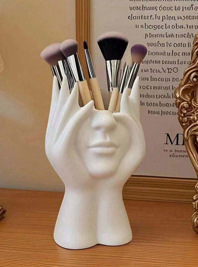 Handmade Human Body Art Makeup Brush Holder