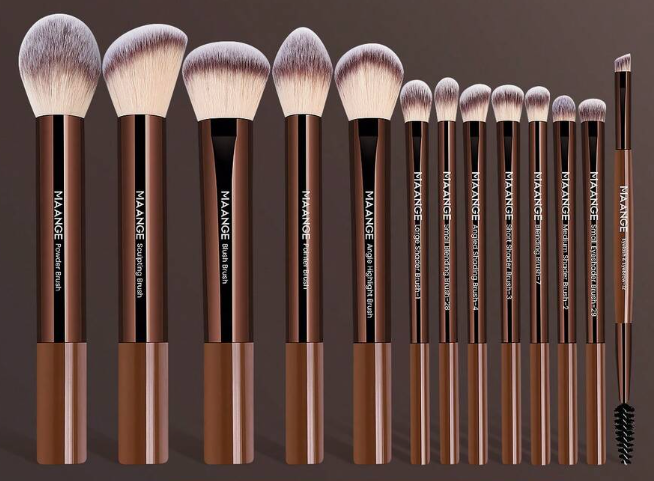 17 piece Aluminum Tube Makeup Brush Set