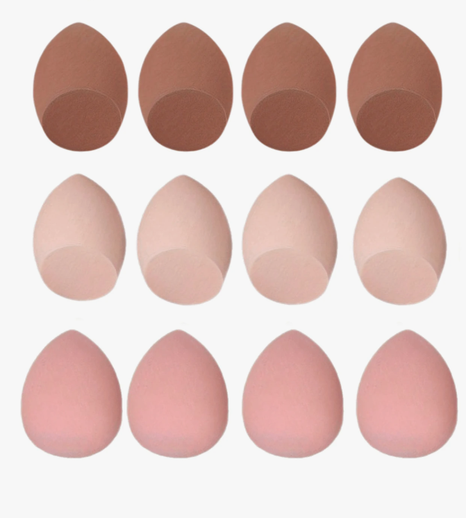 12pcs Large Random Color Makeup Sponge Eggs