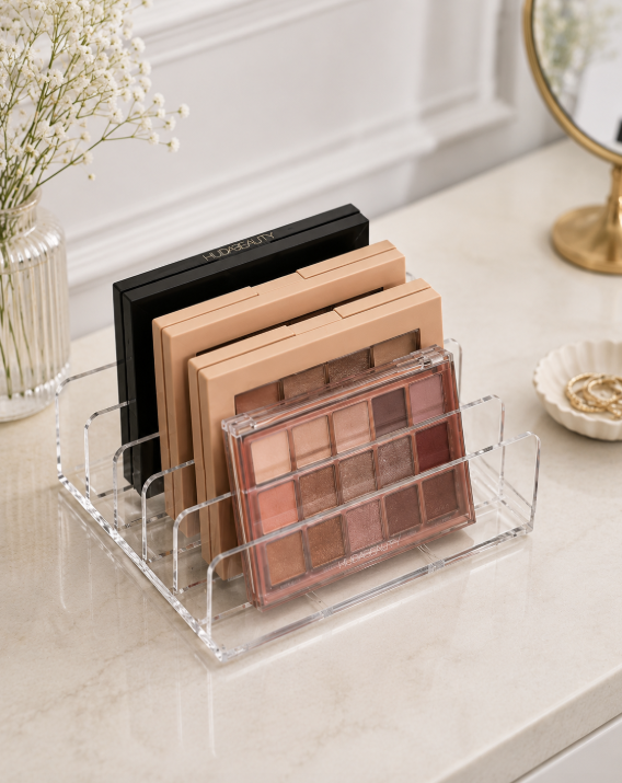 2pcs Transparent Makeup Organizer Box