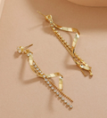 1 Pair Spiral Decor Pendant Earrings