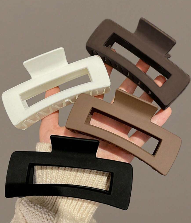 Women’s Large Square Hair Clips – 4.33in/11cm