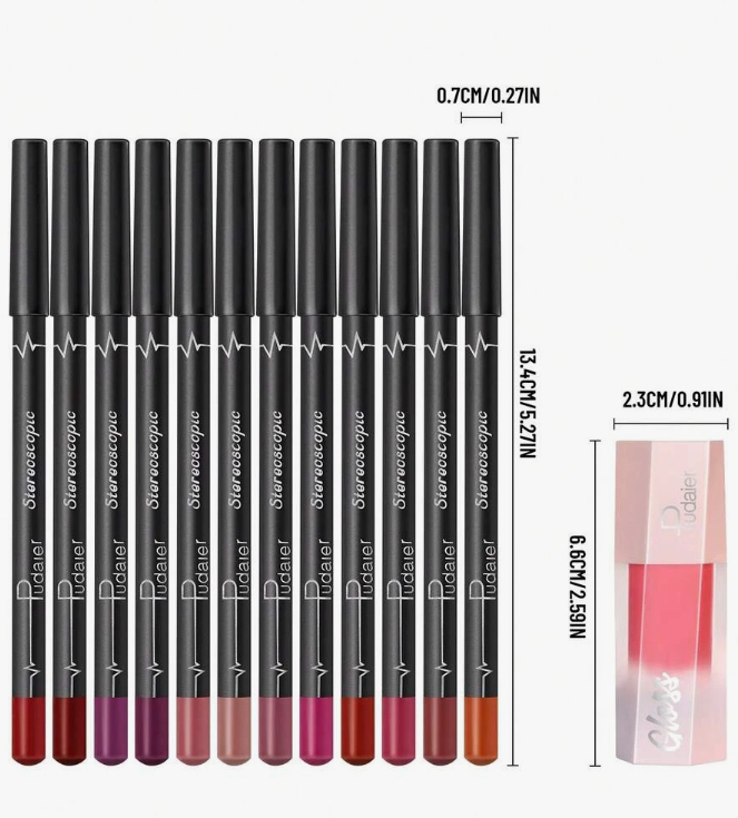 13pcs Lip Makeup Set