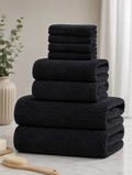 8-Piece Coral Fleece Mixed Towel Set