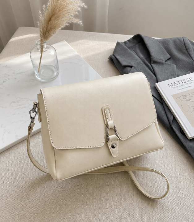 Leather Square Flap Bag