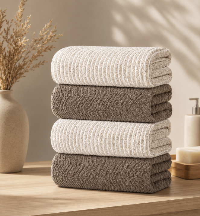 4-Piece Minimalist Luxury Towel Set