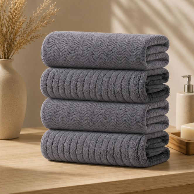 4-Piece Minimalist Luxury Towel Set