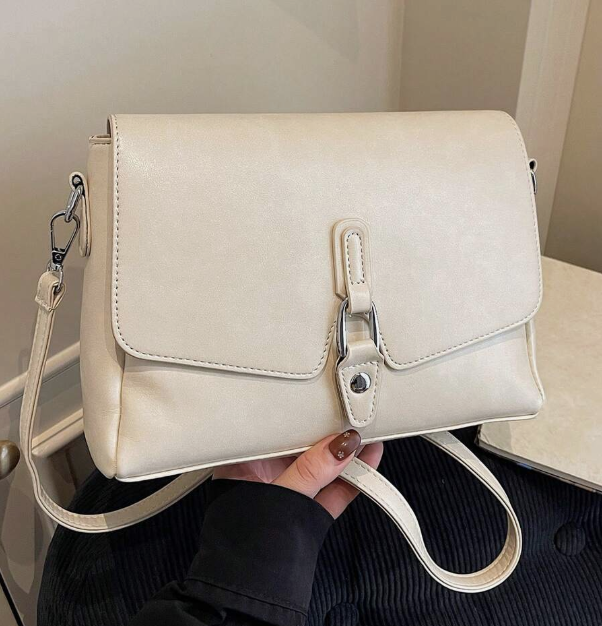 Leather Square Flap Bag