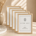 5Pcs/Set Wooden Photo Frames – Elegant Display for Every Memory